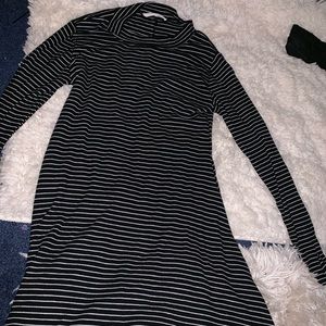 long sleeve striped dress